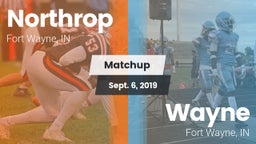 Matchup: Northrop  vs. Wayne  2019