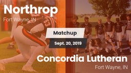 Matchup: Northrop  vs. Concordia Lutheran  2019