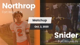 Matchup: Northrop  vs. Snider  2020
