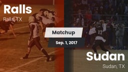 Matchup: Ralls  vs. Sudan  2017