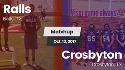 Matchup: Ralls  vs. Crosbyton  2017