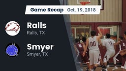 Recap: Ralls  vs. Smyer  2018