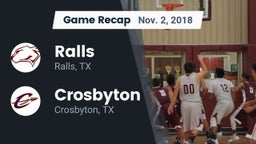 Recap: Ralls  vs. Crosbyton  2018