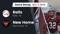 Recap: Ralls  vs. New Home  2018