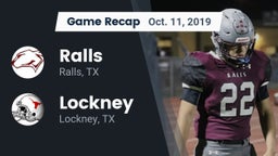 Recap: Ralls  vs. Lockney  2019