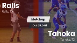 Matchup: Ralls  vs. Tahoka  2019