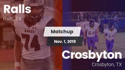 Matchup: Ralls  vs. Crosbyton  2019