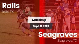Matchup: Ralls  vs. Seagraves  2020