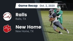 Recap: Ralls  vs. New Home  2020