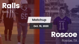 Matchup: Ralls  vs. Roscoe  2020