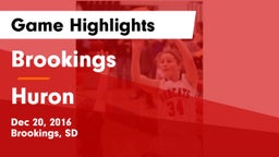 Brookings  vs Huron  Game Highlights - Dec 20, 2016