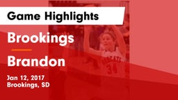 Brookings  vs Brandon  Game Highlights - Jan 12, 2017