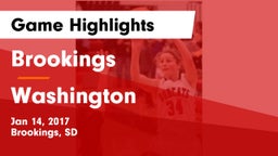 Brookings  vs Washington  Game Highlights - Jan 14, 2017
