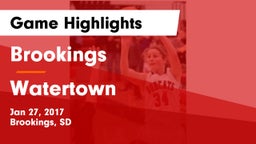 Brookings  vs Watertown  Game Highlights - Jan 27, 2017