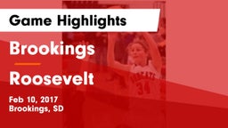 Brookings  vs Roosevelt  Game Highlights - Feb 10, 2017