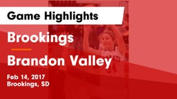 Brookings  vs Brandon Valley  Game Highlights - Feb 14, 2017