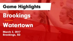 Brookings  vs Watertown  Game Highlights - March 2, 2017