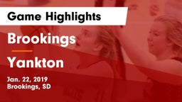 Brookings  vs Yankton  Game Highlights - Jan. 22, 2019