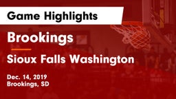 Brookings  vs Sioux Falls Washington  Game Highlights - Dec. 14, 2019