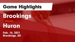 Brookings  vs Huron  Game Highlights - Feb. 16, 2021