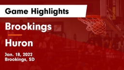 Brookings  vs Huron  Game Highlights - Jan. 18, 2022