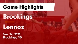 Brookings  vs Lennox  Game Highlights - Jan. 24, 2023