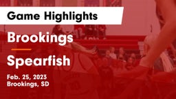 Brookings  vs Spearfish  Game Highlights - Feb. 25, 2023