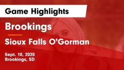 Brookings  vs Sioux Falls O'Gorman  Game Highlights - Sept. 10, 2020