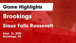 Brookings  vs Sioux Falls Roosevelt  Game Highlights - Sept. 15, 2020
