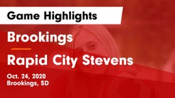Brookings  vs Rapid City Stevens  Game Highlights - Oct. 24, 2020