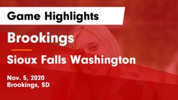 Brookings  vs Sioux Falls Washington  Game Highlights - Nov. 5, 2020