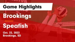 Brookings  vs Speafish Game Highlights - Oct. 22, 2022