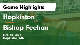 Hopkinton  vs Bishop Feehan  Game Highlights - Oct. 18, 2021