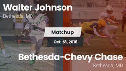 Matchup: Walter Johnson High vs. Bethesda-Chevy Chase  2016