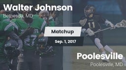 Matchup: Walter Johnson High vs. Poolesville  2017