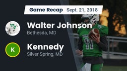 Recap: Walter Johnson  vs. Kennedy  2018