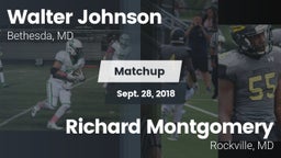 Matchup: Walter Johnson High vs. Richard Montgomery  2018