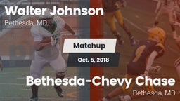 Matchup: Walter Johnson High vs. Bethesda-Chevy Chase  2018