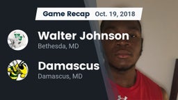 Recap: Walter Johnson  vs. Damascus  2018