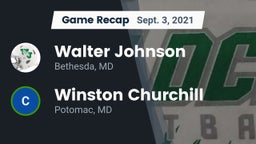 Recap: Walter Johnson  vs. Winston Churchill  2021