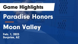Paradise Honors  vs Moon Valley Game Highlights - Feb. 1, 2023