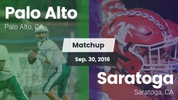 Matchup: Palo Alto High vs. Saratoga  2016