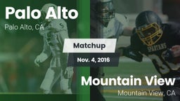 Matchup: Palo Alto High vs. Mountain View  2016