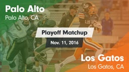 Matchup: Palo Alto High vs. Los Gatos  2016