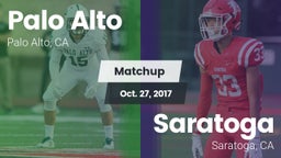 Matchup: Palo Alto High vs. Saratoga  2017