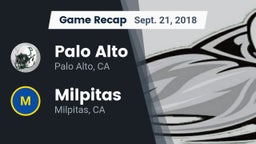 Recap: Palo Alto  vs. Milpitas  2018