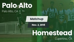 Matchup: Palo Alto High vs. Homestead  2018