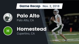 Recap: Palo Alto  vs. Homestead  2018