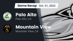 Recap: Palo Alto  vs. Mountain View  2022