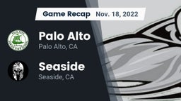 Recap: Palo Alto  vs. Seaside  2022